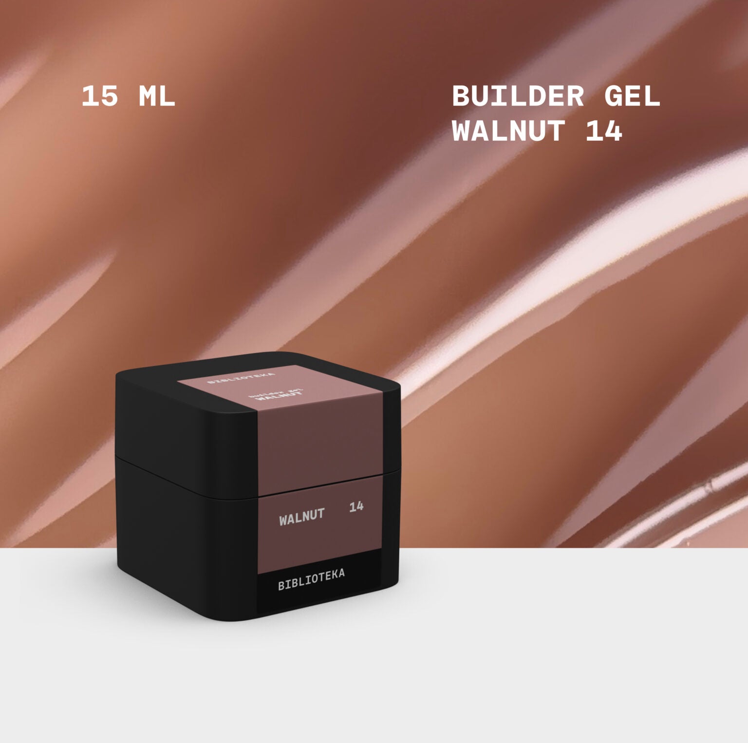 BIBLIOTEKA Builder Gel No. 14 Walnut, 30 ml