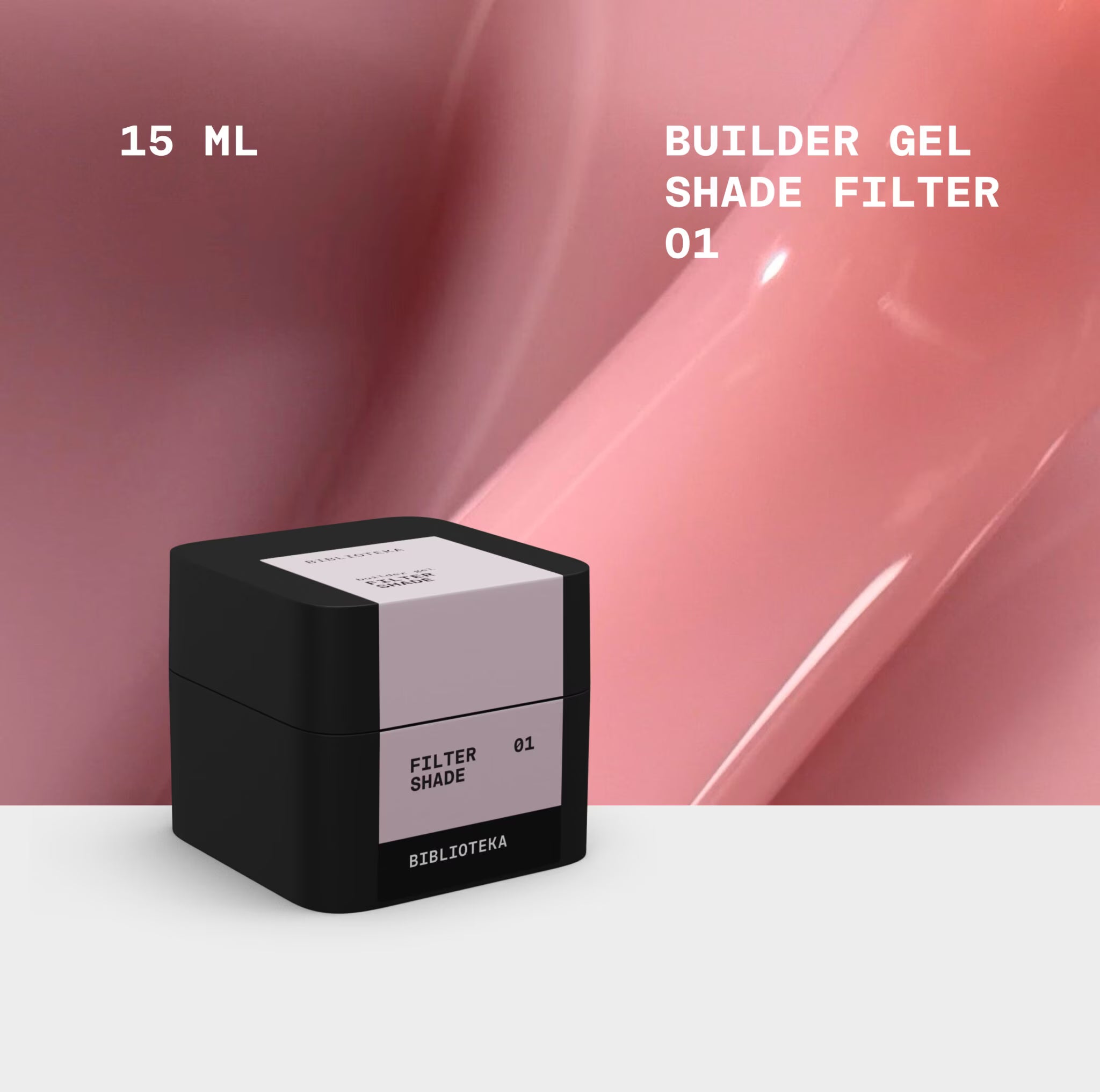 BIBLIOTEKA Builder Gel No. 01 Shade FILTER - Cool pink beige