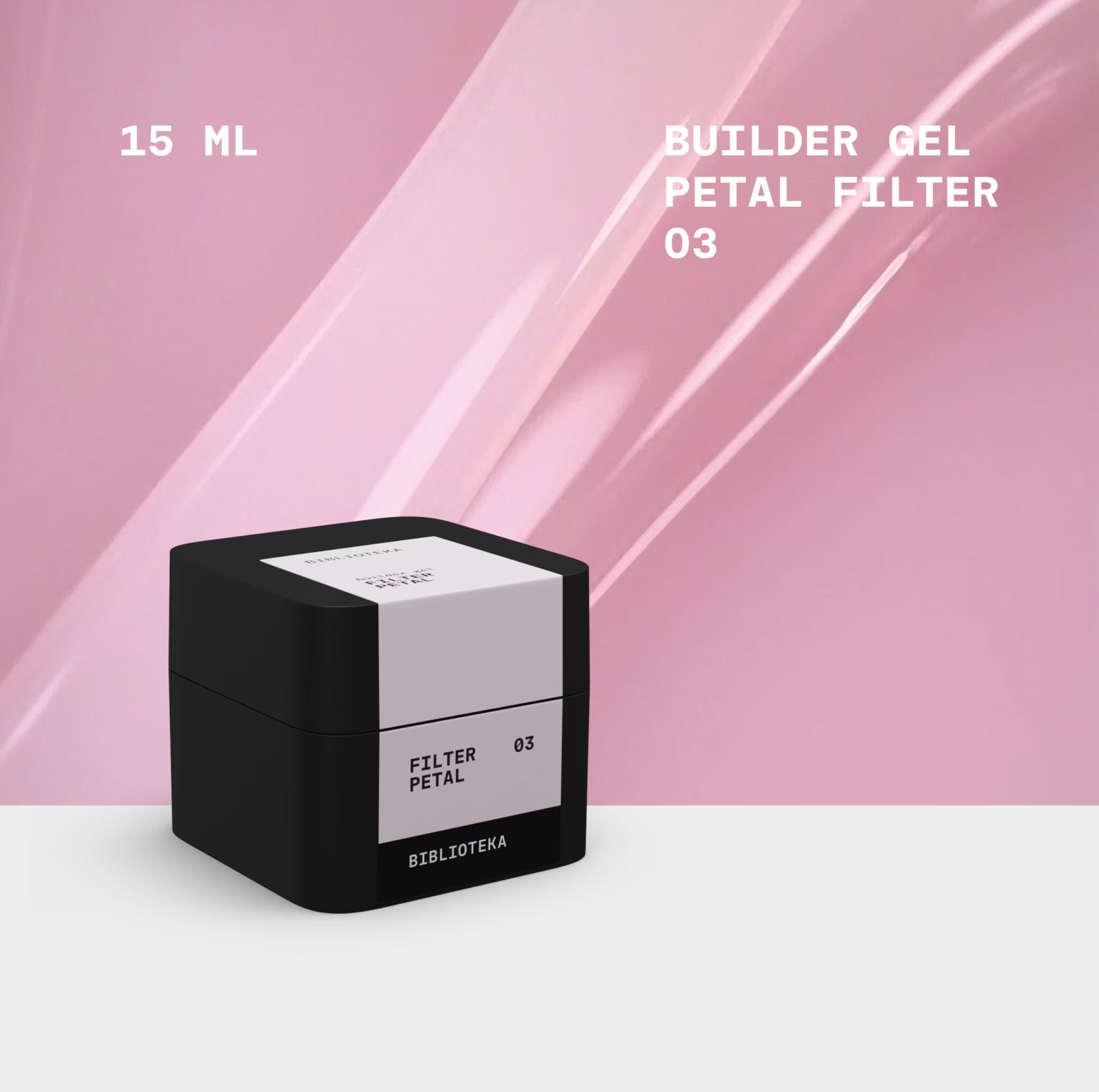 BIBLIOTEKA Builder Gel No. 03 Petal FILTER - Soft Pink