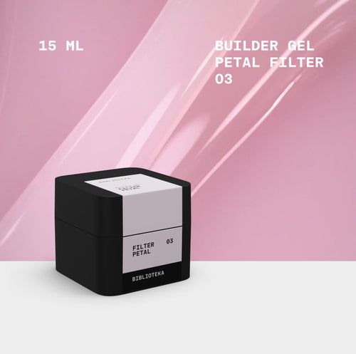 BIBLIOTEKA Builder Gel No. 03 Petal FILTER - Soft Pink
