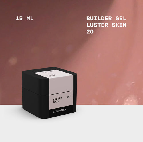BIBLIOTEKA Builder Gel No. 20 Skin LUSTER – Warm Beige with Shimmer
