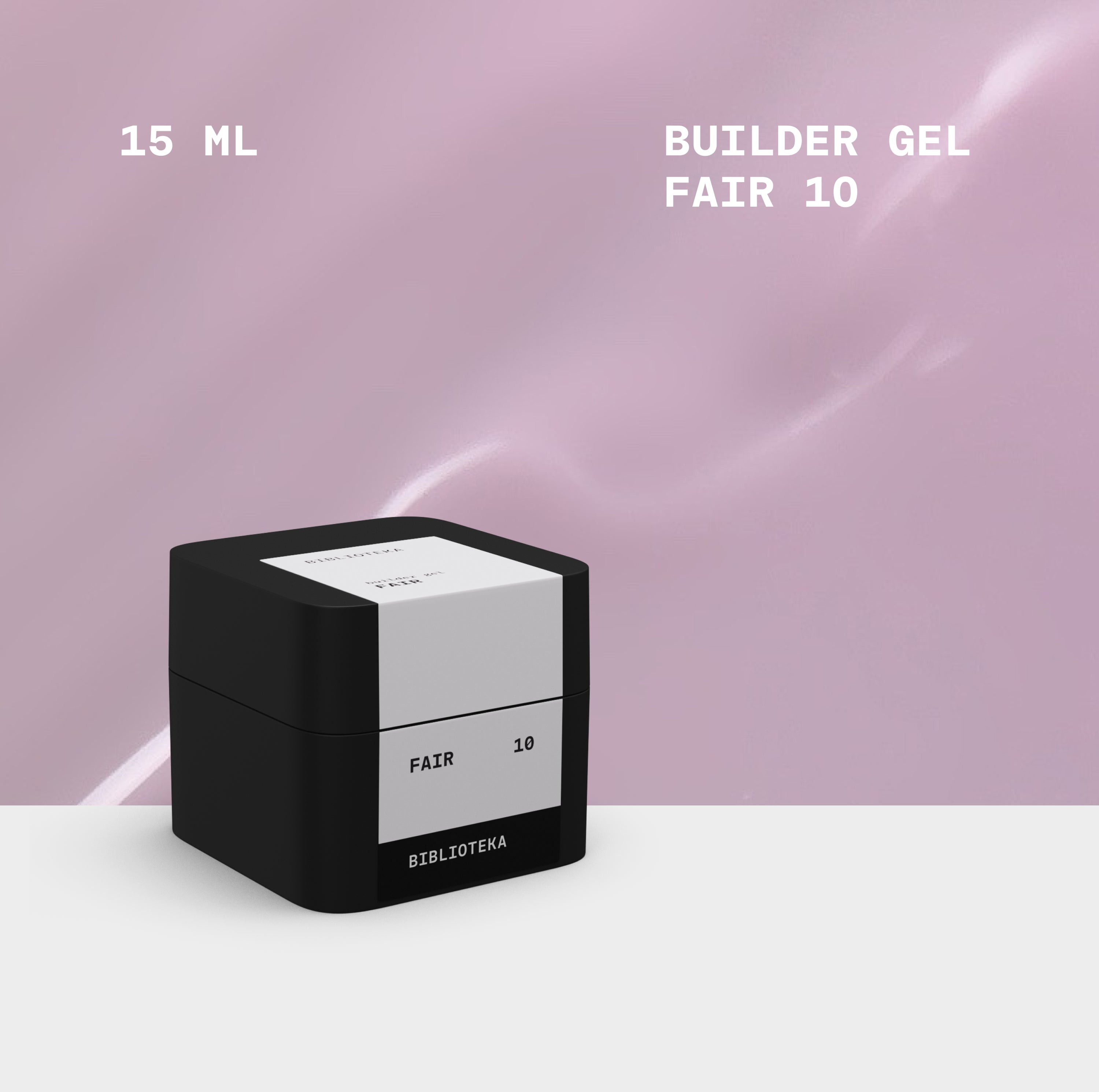 BIBLIOTEKA Builder Gel No. 10 Fair - Light, pure, 30 ml