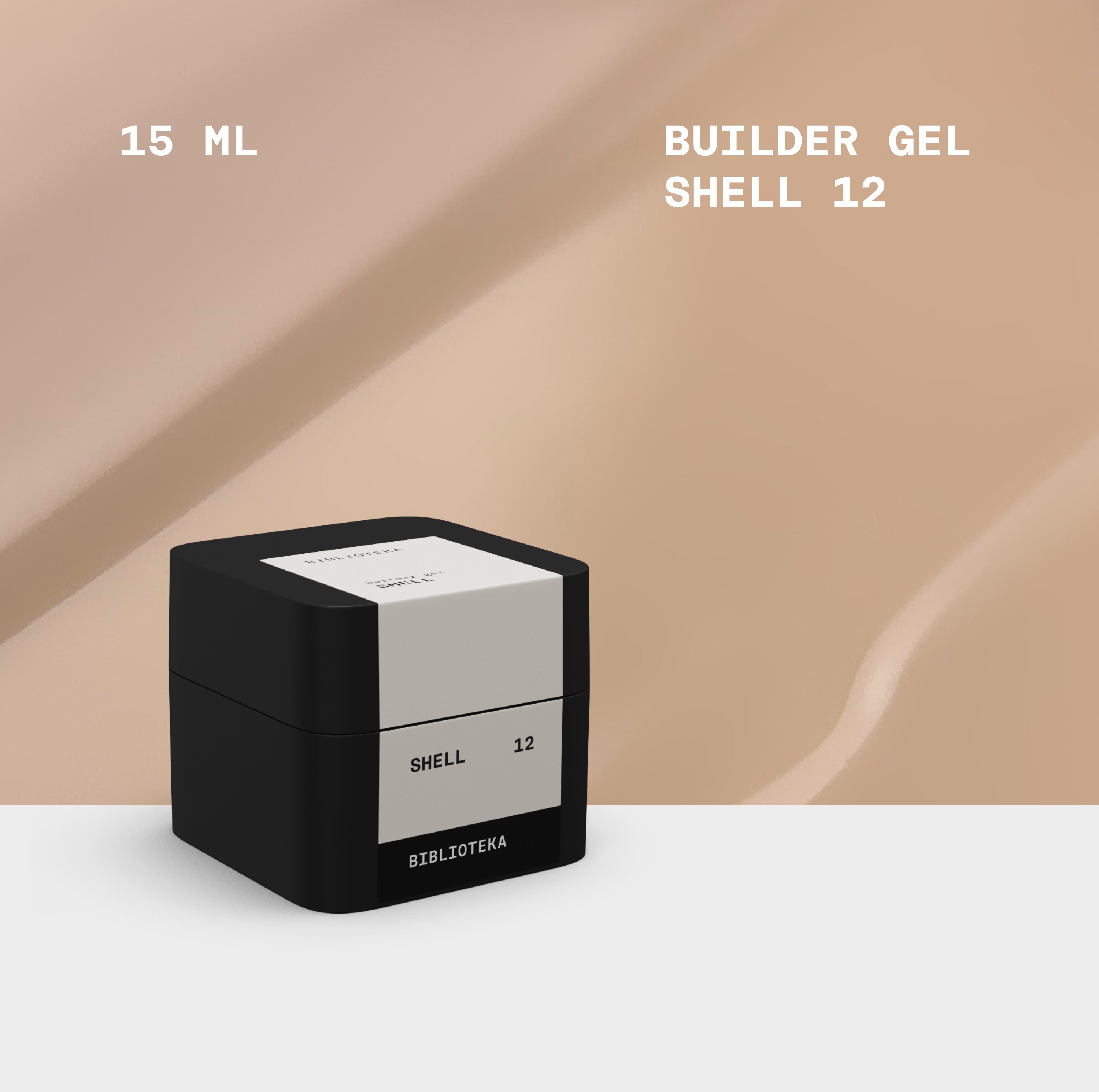 BIBLIOTEKA Builder Gel No. 12 Shell - Shell, 30 ml