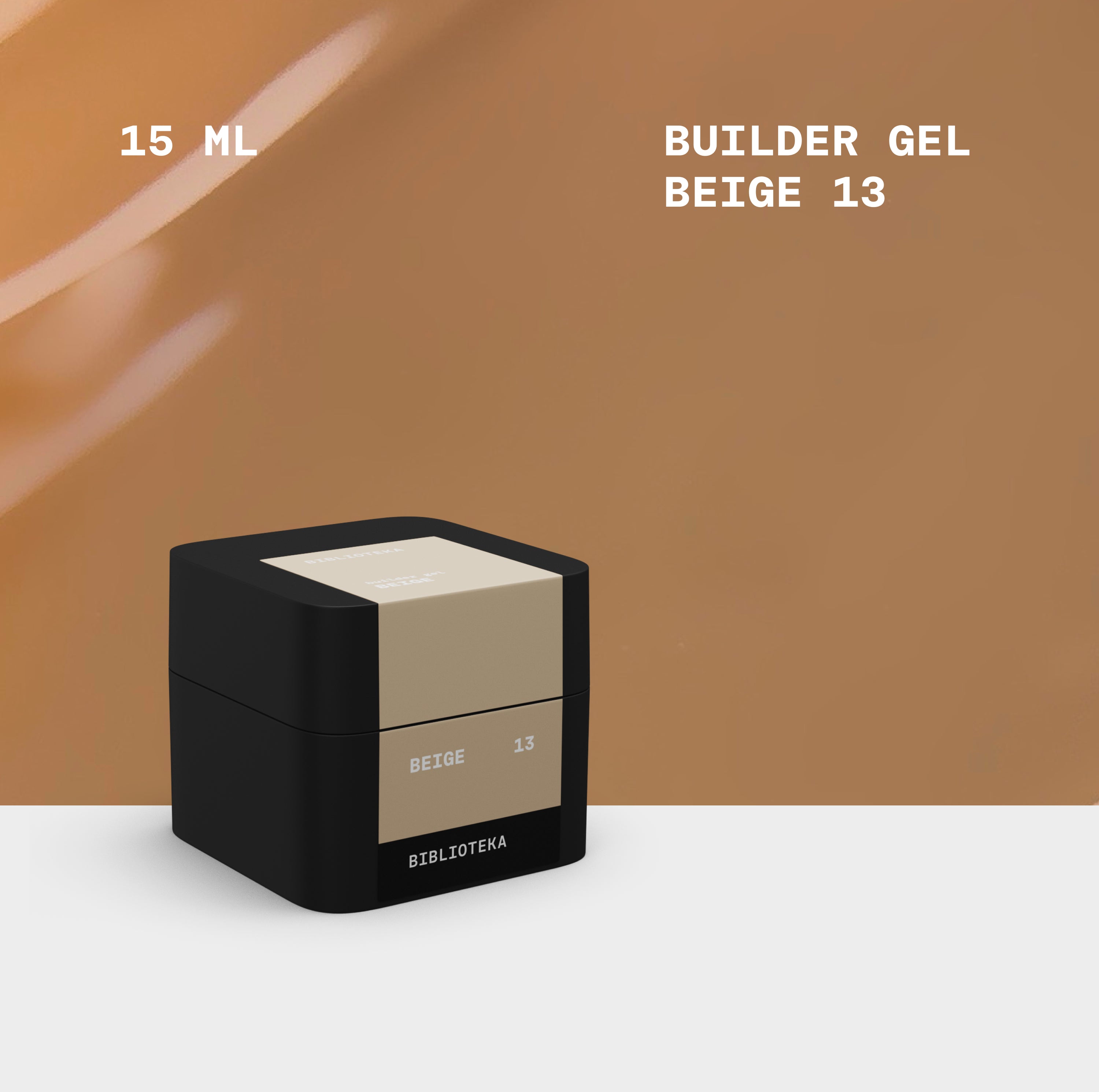 BIBLIOTEKA Builder Gel No. 13 Beige - Beige, 30 ml