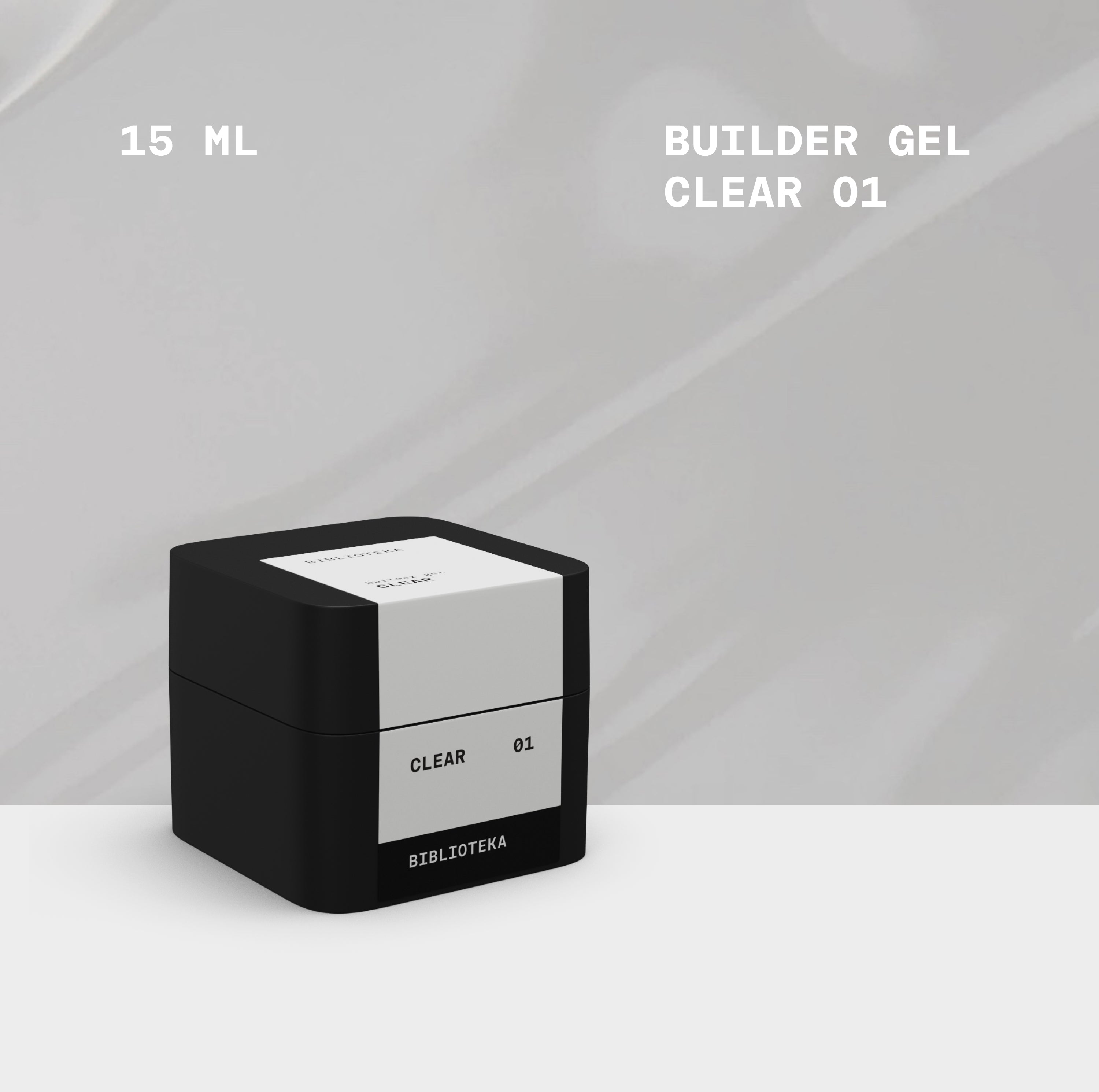 BIBLIOTEKA Builder Gel No. 01 Clear - Transparent, 30 ml