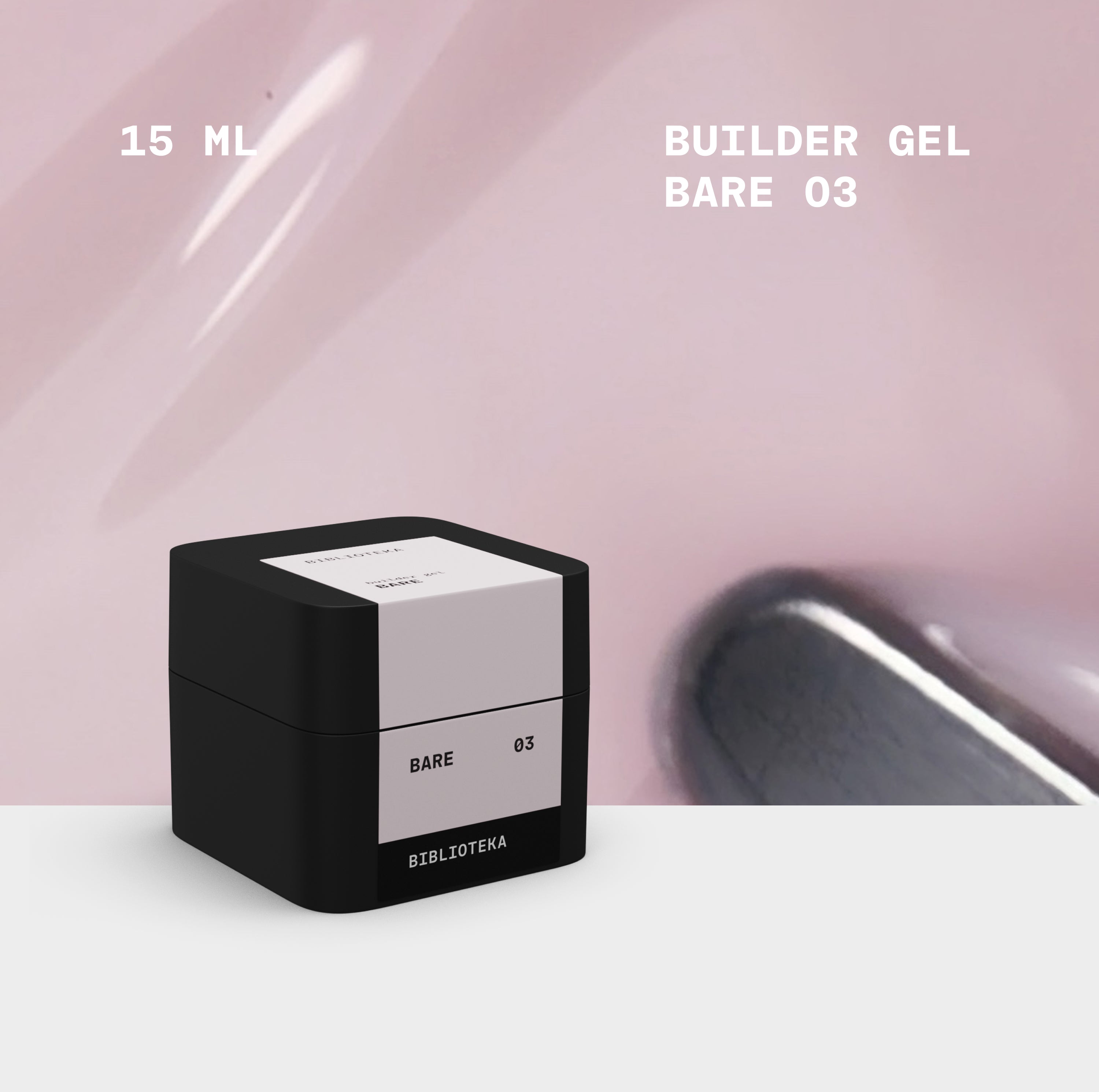 BIBLIOTEKA Builder Gel No. 03 Bare - Natural, 30 ml