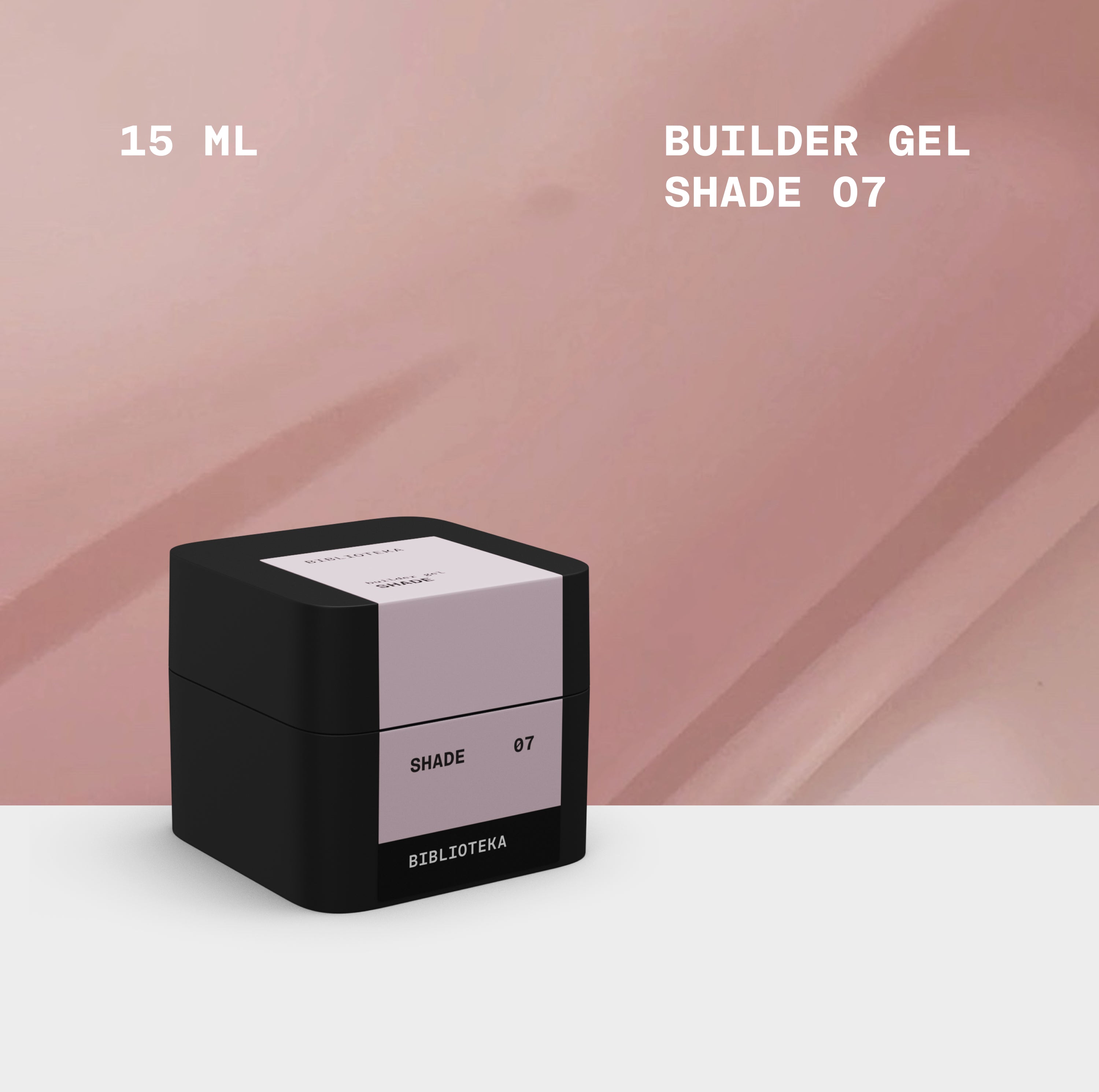 BIBLIOTEKA Builder Gel No. 07 Shade - Cold pink-beige, 30 ml