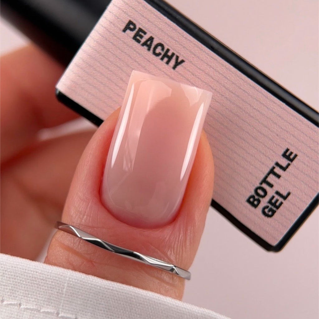 BIBLIOTEKA Bottle Gel Nº 06 Peachy — gel constructor con aroma a melocotón, 10 ml.