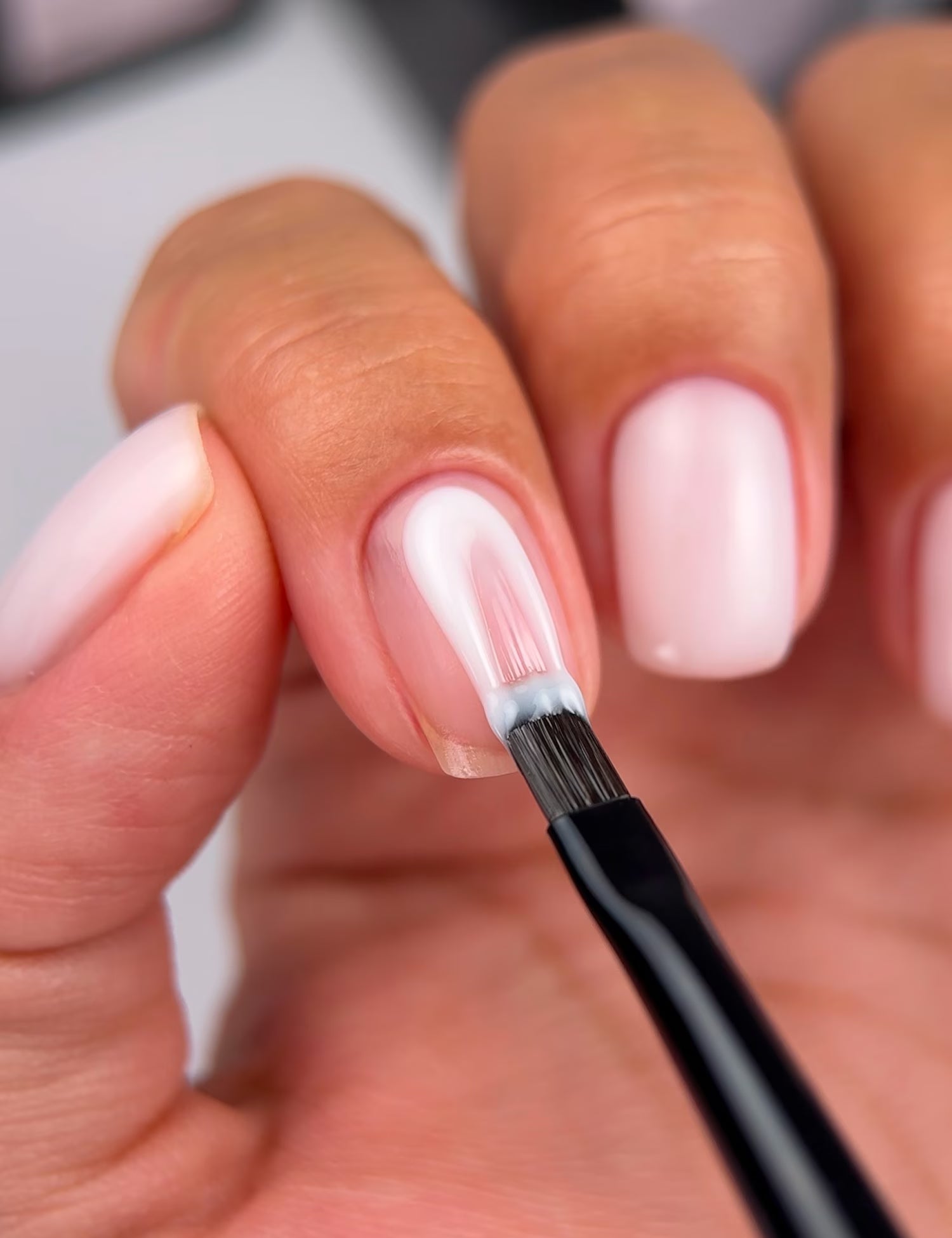 BIBLIOTEKA Builder Gel № 02 Milk – Milk-colored gel for nail extensions, 15 ml