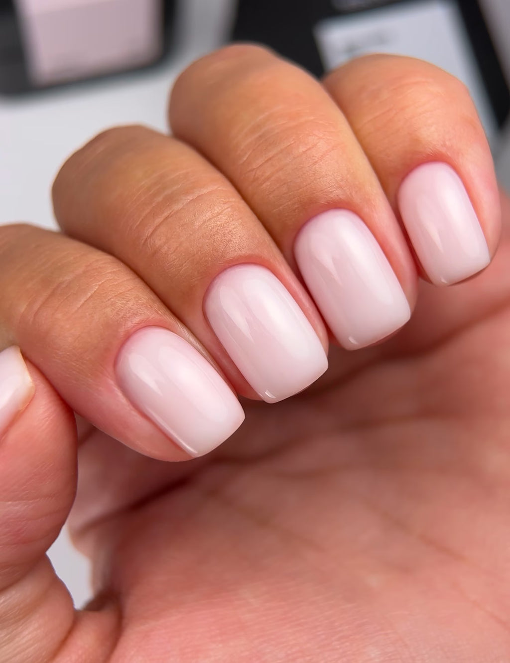 BIBLIOTEKA Builder Gel № 02 Milk – Milk-colored gel for nail extensions, 15 ml