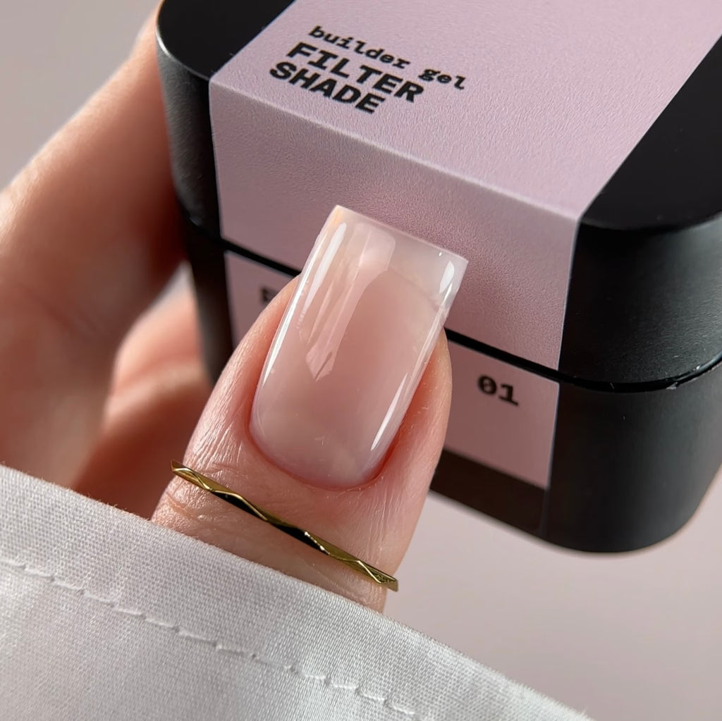 BIBLIOTEKA Builder Gel No. 01 Shade FILTER - Cool pink beige