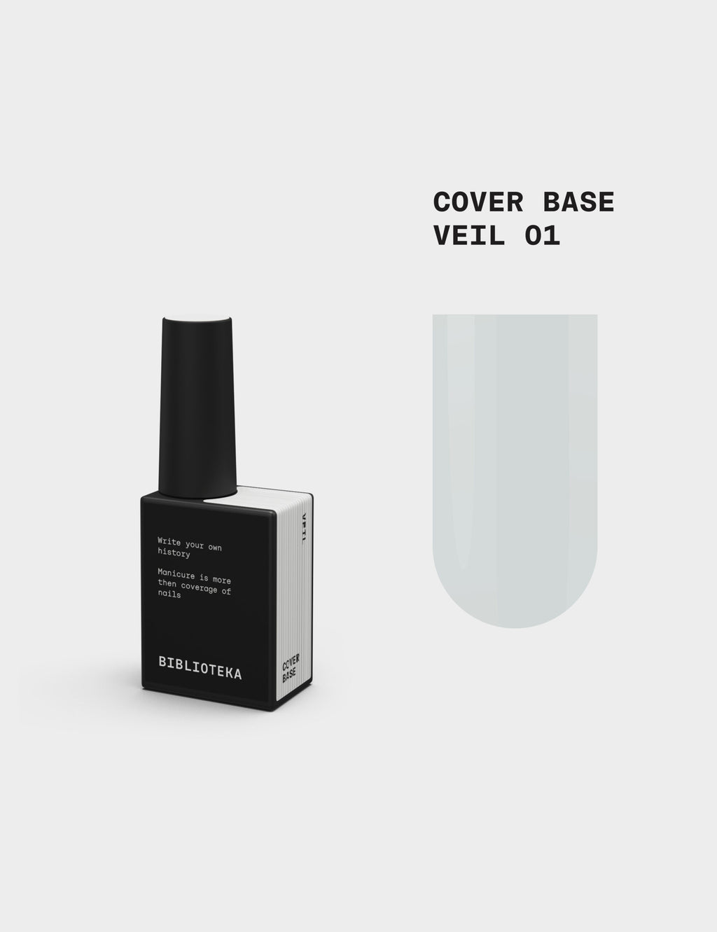 BIBLIOTEKA Cover Base № 01 Veil — lechoso semitransparente , 10 ml