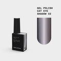 BIBLIOTEKA Gel Polish Cat Eye No. 02 Shadow - Dark Gray, 10 ml