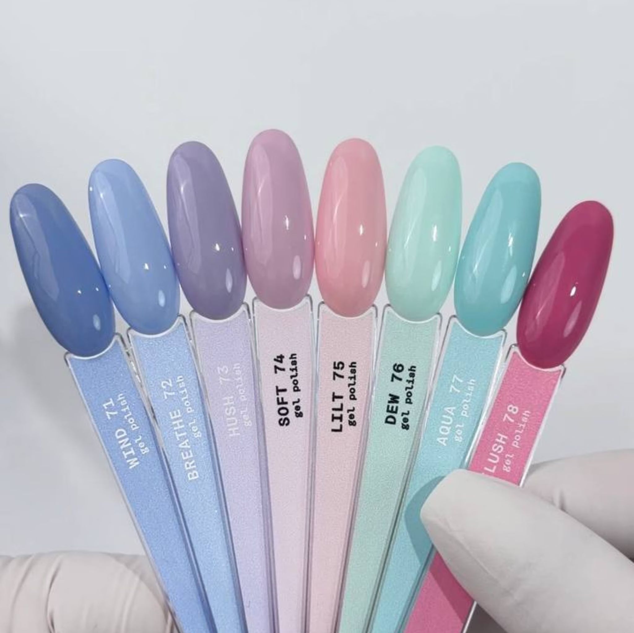BIBLIOTEKA Set de esmaltes COOL AIR № 71-78