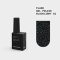 BIBLIOTEKA Esmalte reflectante Nº 01 Blacklight — Negro, 10 ml