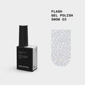 BIBLIOTEKA Esmalte reflectante Nº 03 Snow — Blanco plateado, 10 ml