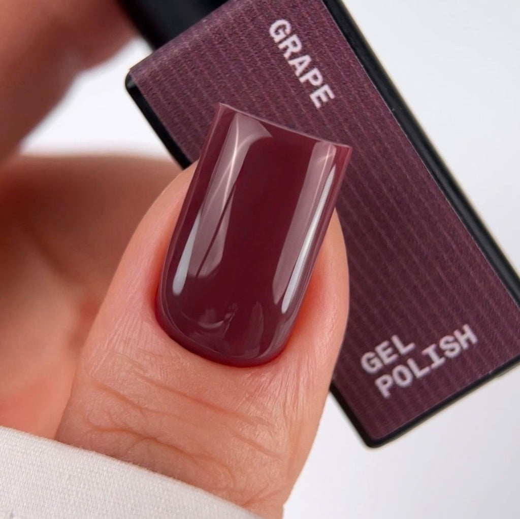 BIBLIOTEKA GEL POLISH № 86 GRAPE – MUTED GRAPE-BURGUNDY, 10 ML
