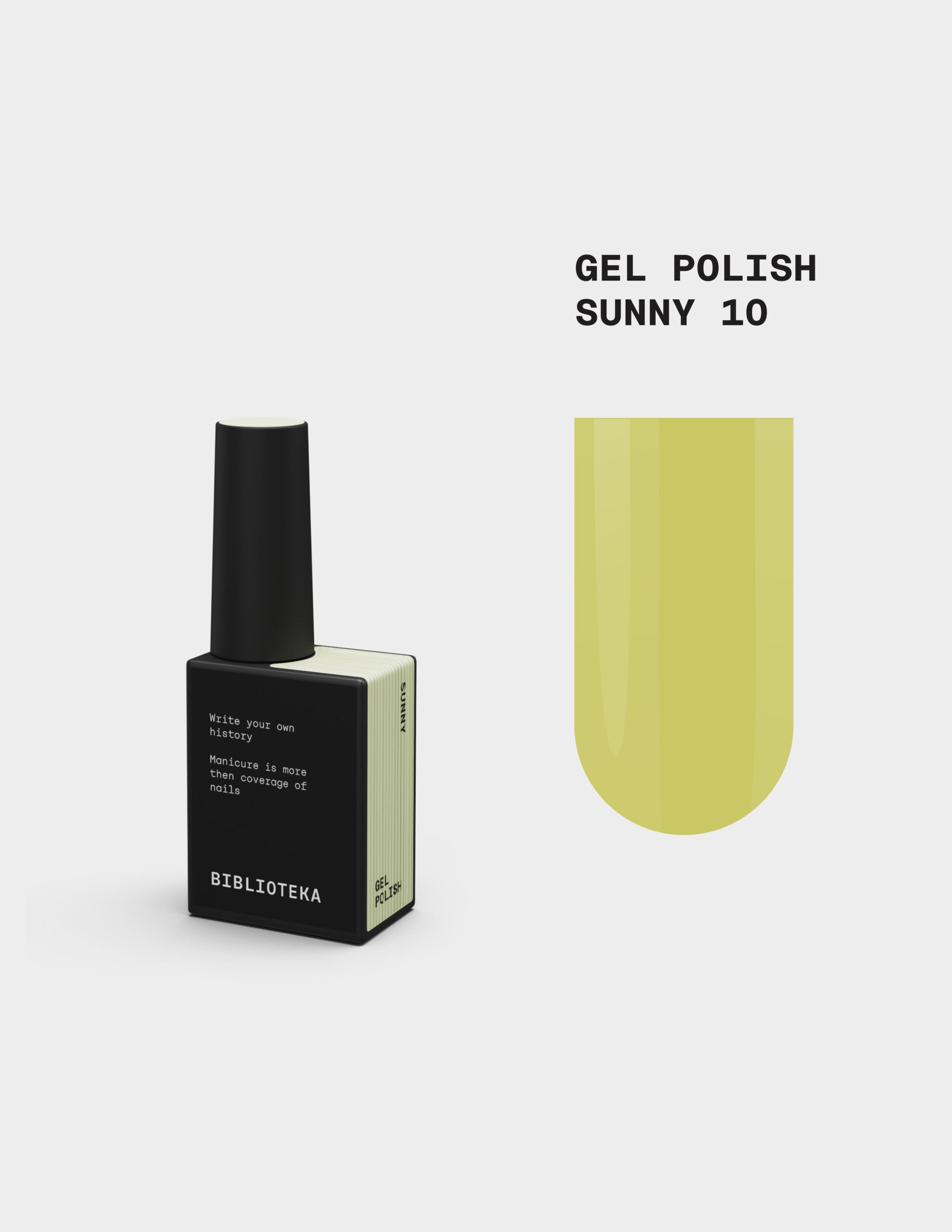 BIBLIOTEKA Esmalte Nº 10 Sunny — Amarillo, 10 ml