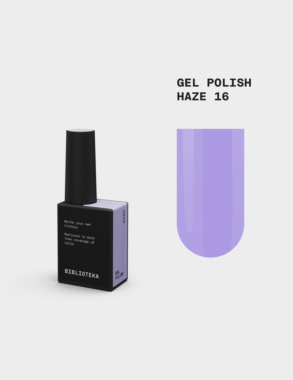 BIBLIOTEKA Gel Polish No. 16 Haze - Lilac, 10 ml