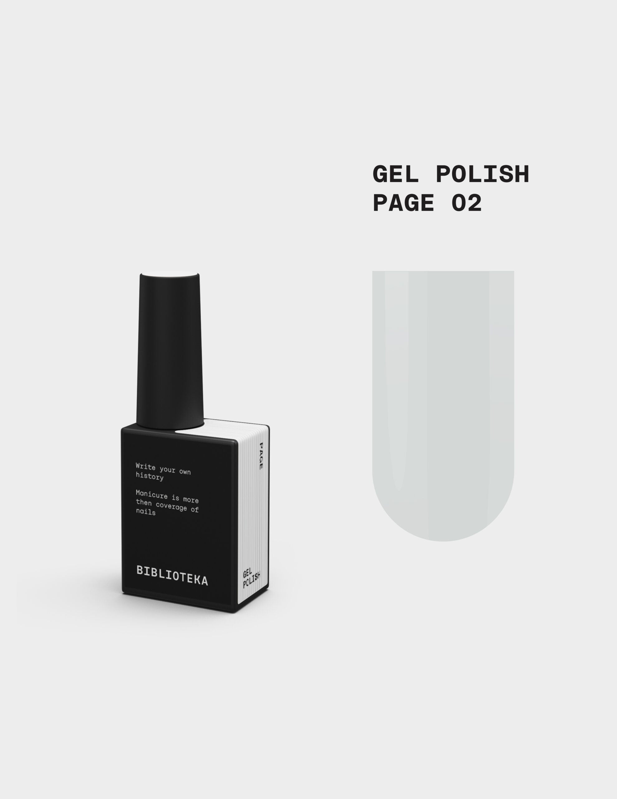 BIBLIOTEKA Esmalte Nº 02 Page — Blanco, 10 ml