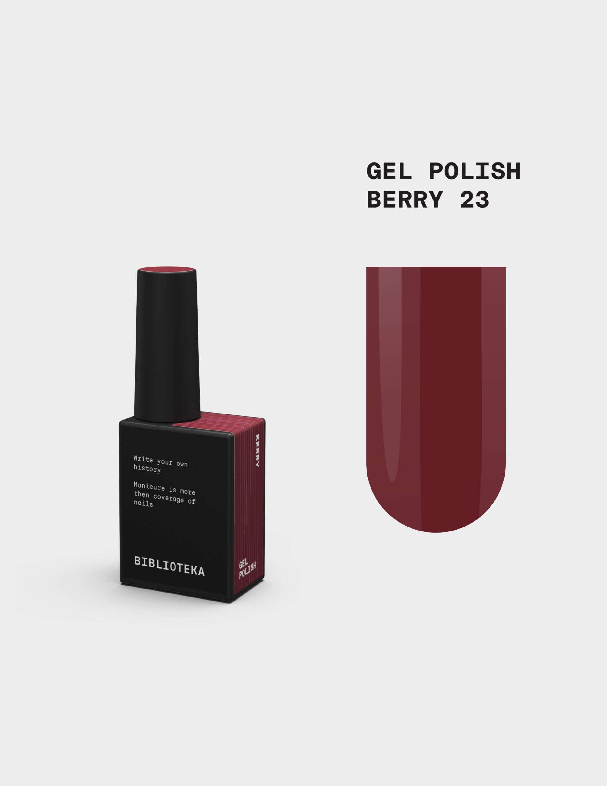 BIBLIOTEKA Esmalte № 23 Berry, 10 ml