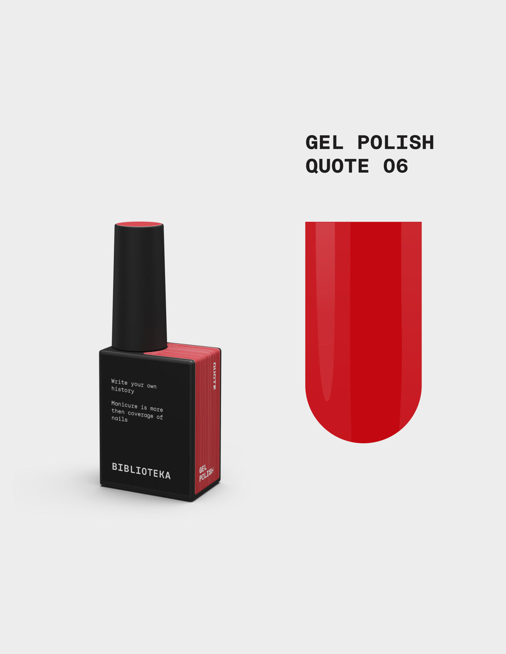 BIBLIOTEKA Esmalte Nº 06 Quote — Rojo, 10 ml