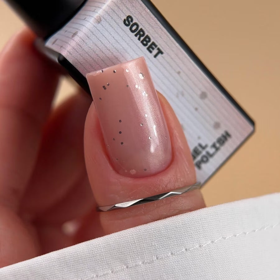 BIBLIOTEKA Gel Polish Cat Eye № 20 Sorbet – powder pink, 10 ml