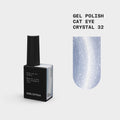 BIBLIOTEKA Esmalte semipermanente efecto ojo de gato Nº 32 Crystal – azul claro, 10 ml