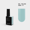 BIBLIOTEKA Esmalte semipermanente n.º 77 Aqua - Tono aqua Tiffany frío, 10 ml