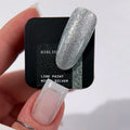 BIBLIOTEKA, Line paint Micro Silver Wipe – Мілка срібла гель-фарба для ліній з липким шаром, 5 мл